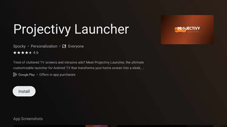 best-google-tv-hacks-Projectivy-Launcher